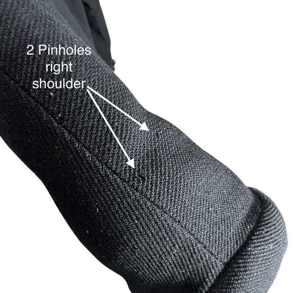 Bebe Vintage 90s Black Cinched Waist Long Blazer Wool Blend Made in USA, Size 4 - Picture 11 of 12